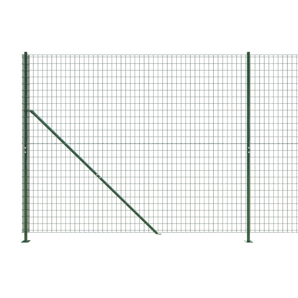 Mrežna ograja s prirobnico zelena 1,8x25 m