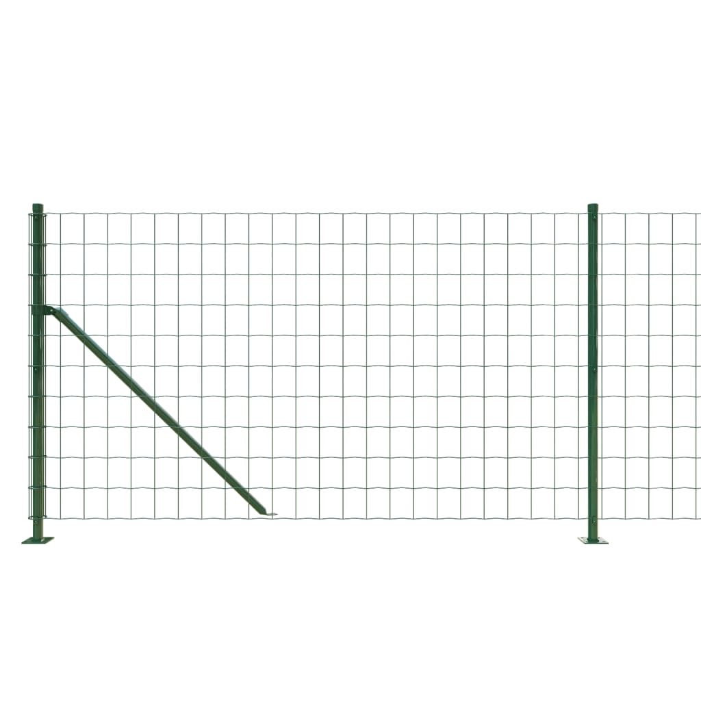 Mrežna ograja s prirobnico zelena 1,1x25 m