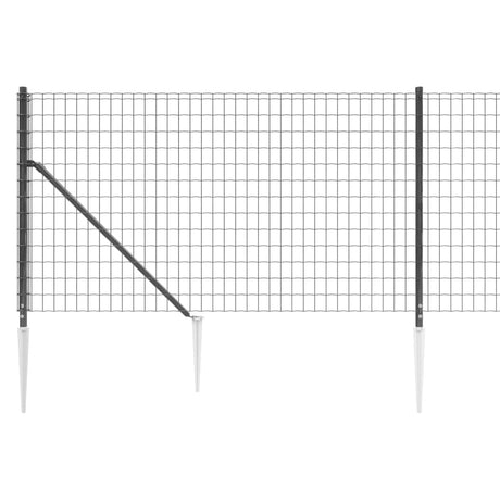 Mrežna ograja s konicami za postavitev antracit 0,8x10 m