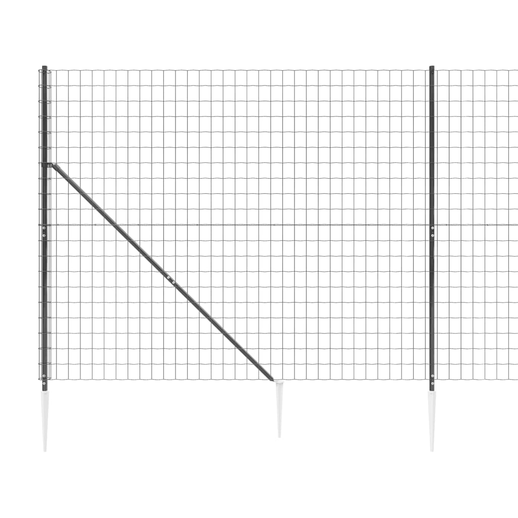 Mrežna ograja s konicami za postavitev antracit 2,2x25 m