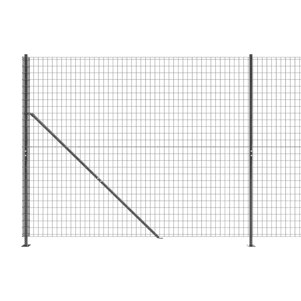 Mrežna ograja s prirobnico antracitna 1,8x10 m