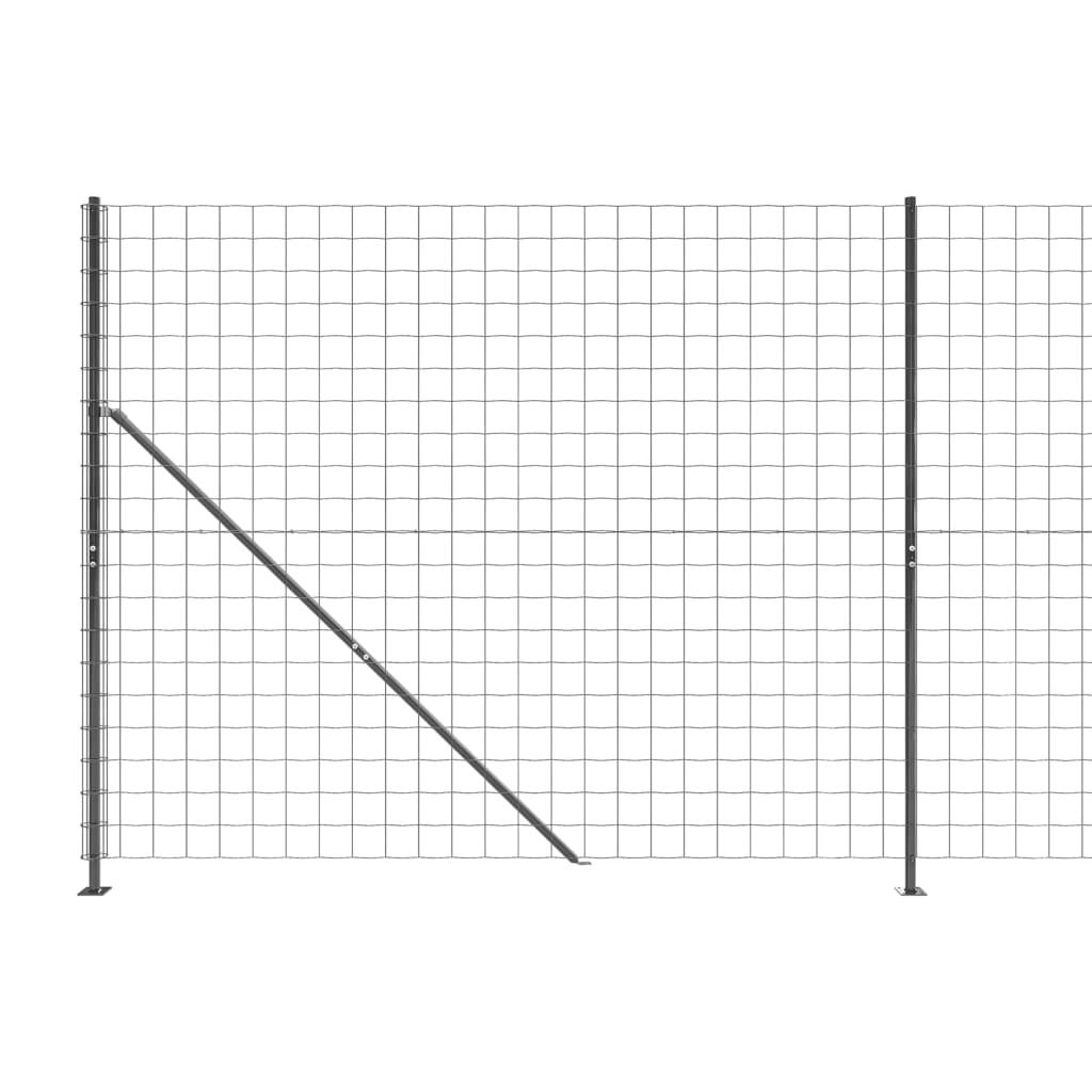 Mrežna ograja s prirobnico antracitna 1,8x10 m