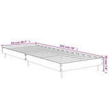 Posteljni okvir sonoma hrast 75x190 cm inženirski les