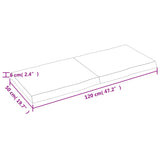 Mizna plošča sv. rjava 120x50x(2-6)cm obdelana trdna hrastovina