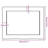 Kopalniški pult 40x30x(2-4) cm neobdelan trden les