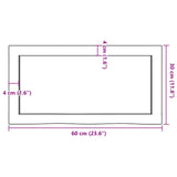 Kopalniški pult 60x30x(2-4) cm neobdelan trden les