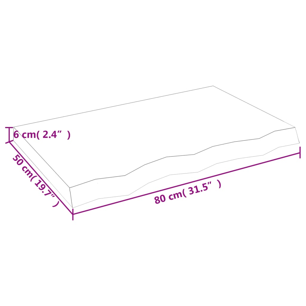 Kopalniški pult svetlo rjav 80x50x(2-6) cm obdelan trden les