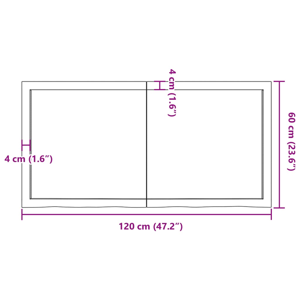 Kopalniški pult svetlo rjav 120x60x(2-4) cm obdelan trden les