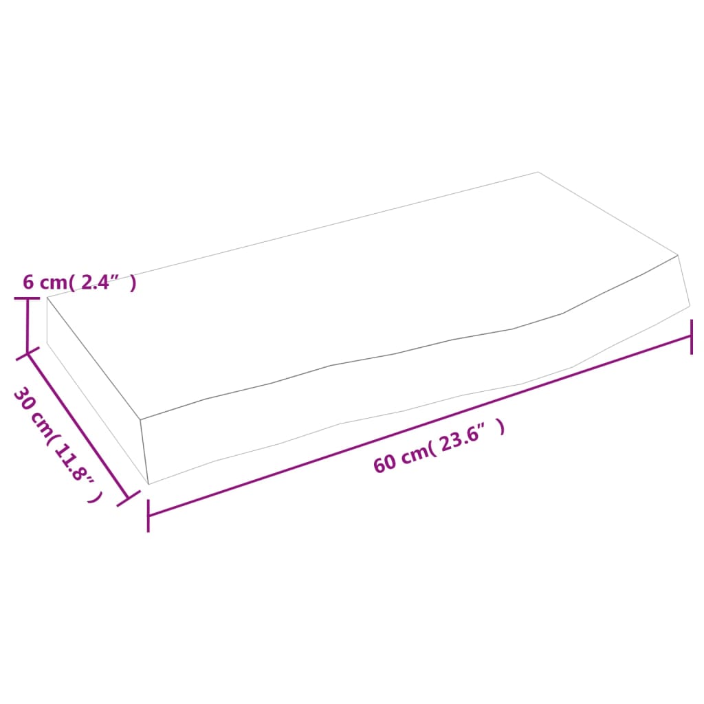 Kopalniški pult temno rjav 60x30x(2-6) cm obdelan trden les