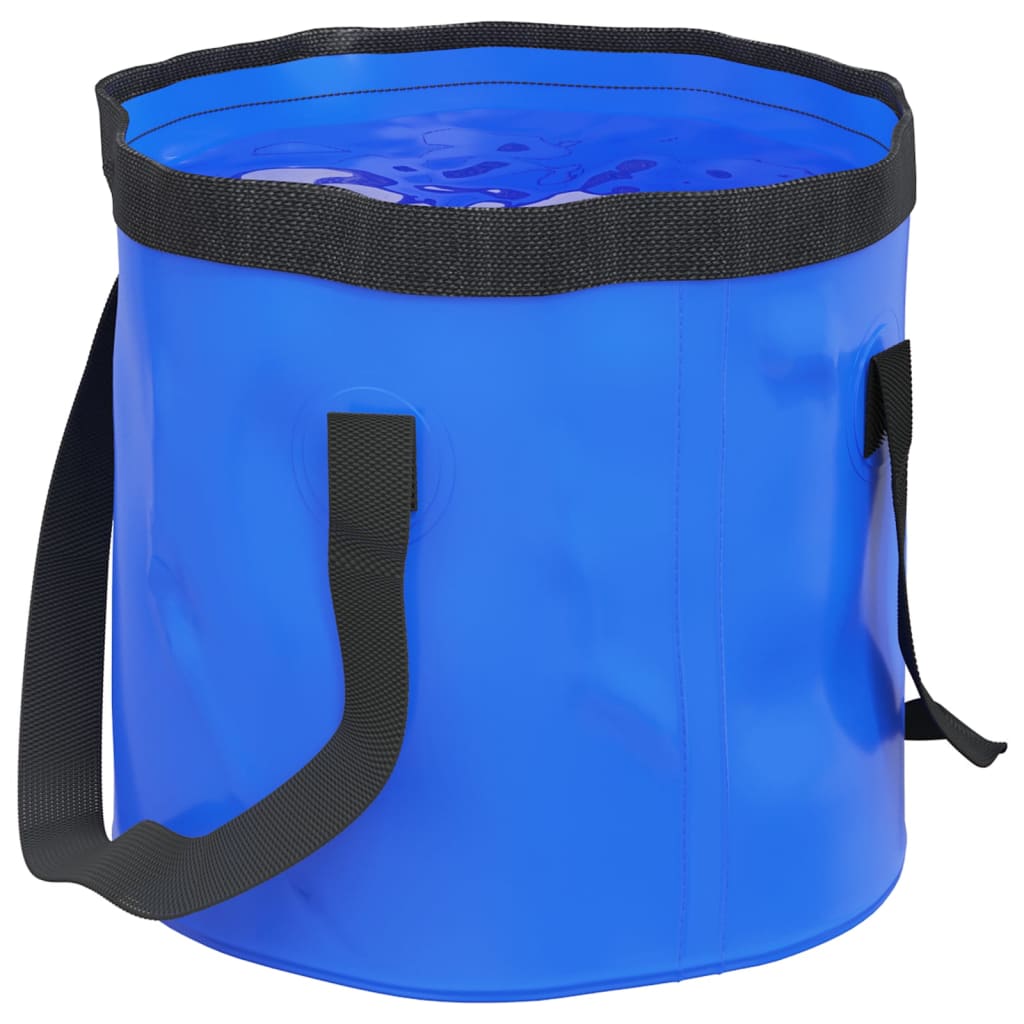 Zložljivo vedro 2 kosa modro 20 L PVC