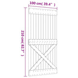 Vrata NARVIK 100x210 cm trdna borovina