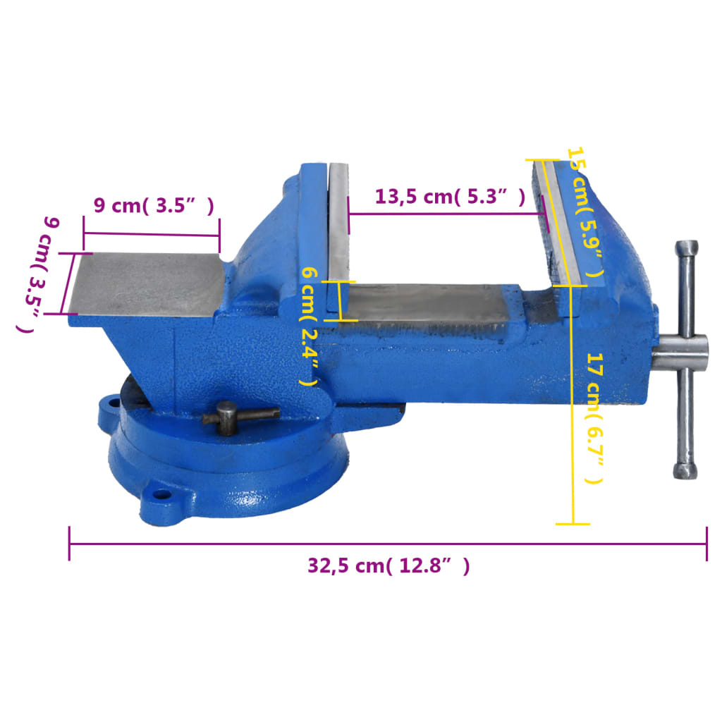 Primež moder 150 mm lito železo