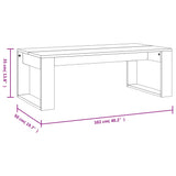 Klubska mizica sonoma hrast 102x50x35 cm inženirski les