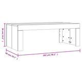 Klubska mizica sonoma hrast 102x50x36 cm inženirski les