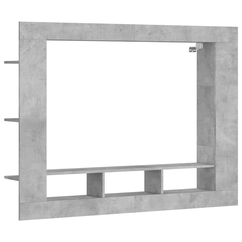 TV omarica betonsko siva 152x22x113 cm inženirski les