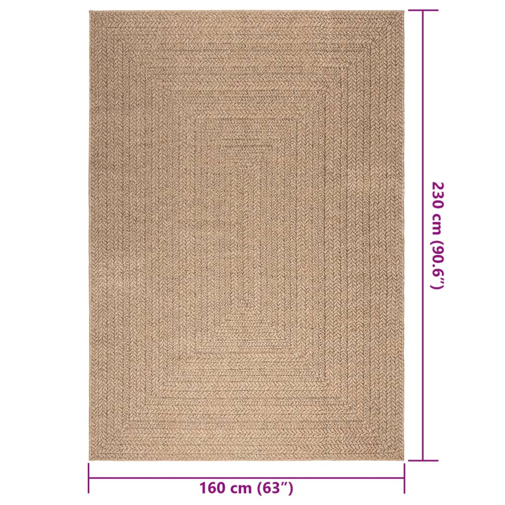 Preproga ZIZUR 160x230 cm videz jute notranja in zunanja