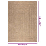 Preproga ZIZUR 160x230 cm videz jute notranja in zunanja