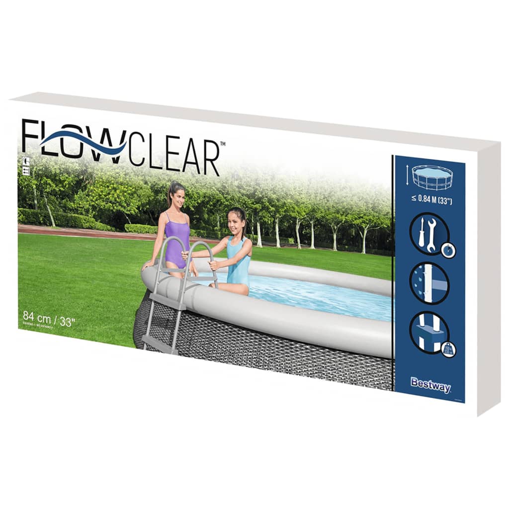 Bestway Lestev za bazen z 2 stopnicama Flowclear 84 cm