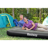 Bestway Napihljiva postelja 3 v 1 črna in siva 188x99x25 cm