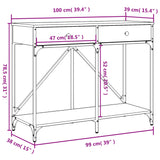 Klubska mizica sonoma hrast 100x39x78,5 cm inženirski les