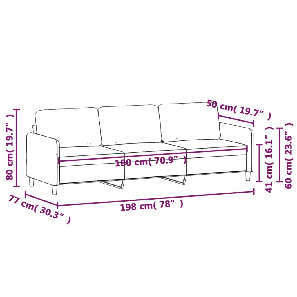 Trosed rjav 180 cm blago