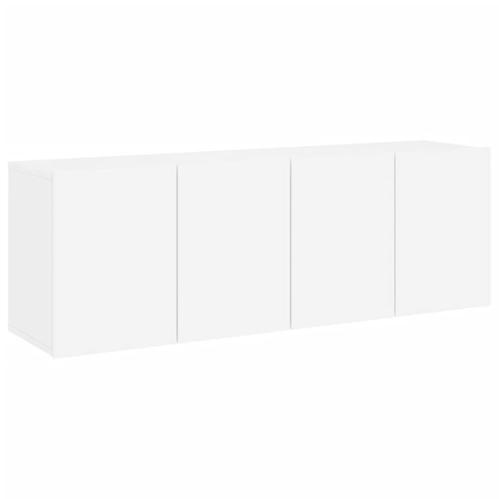 Stenske TV omarice 2 kosa bela 60x30x41 cm