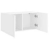 Stenska TV omarica bela 80x30x41 cm