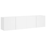 Stenske TV omarice 2 kosa bela 80x30x41 cm