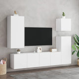 Stenske TV omarice 2 kosa bela 80x30x41 cm