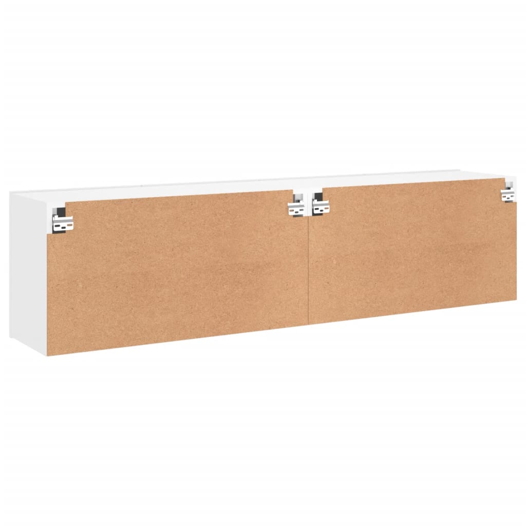 Stenske TV omarice 2 kosa bela 80x30x41 cm