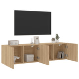 Stenske TV omarice 2 kosa sonoma hrast 80x30x41 cm