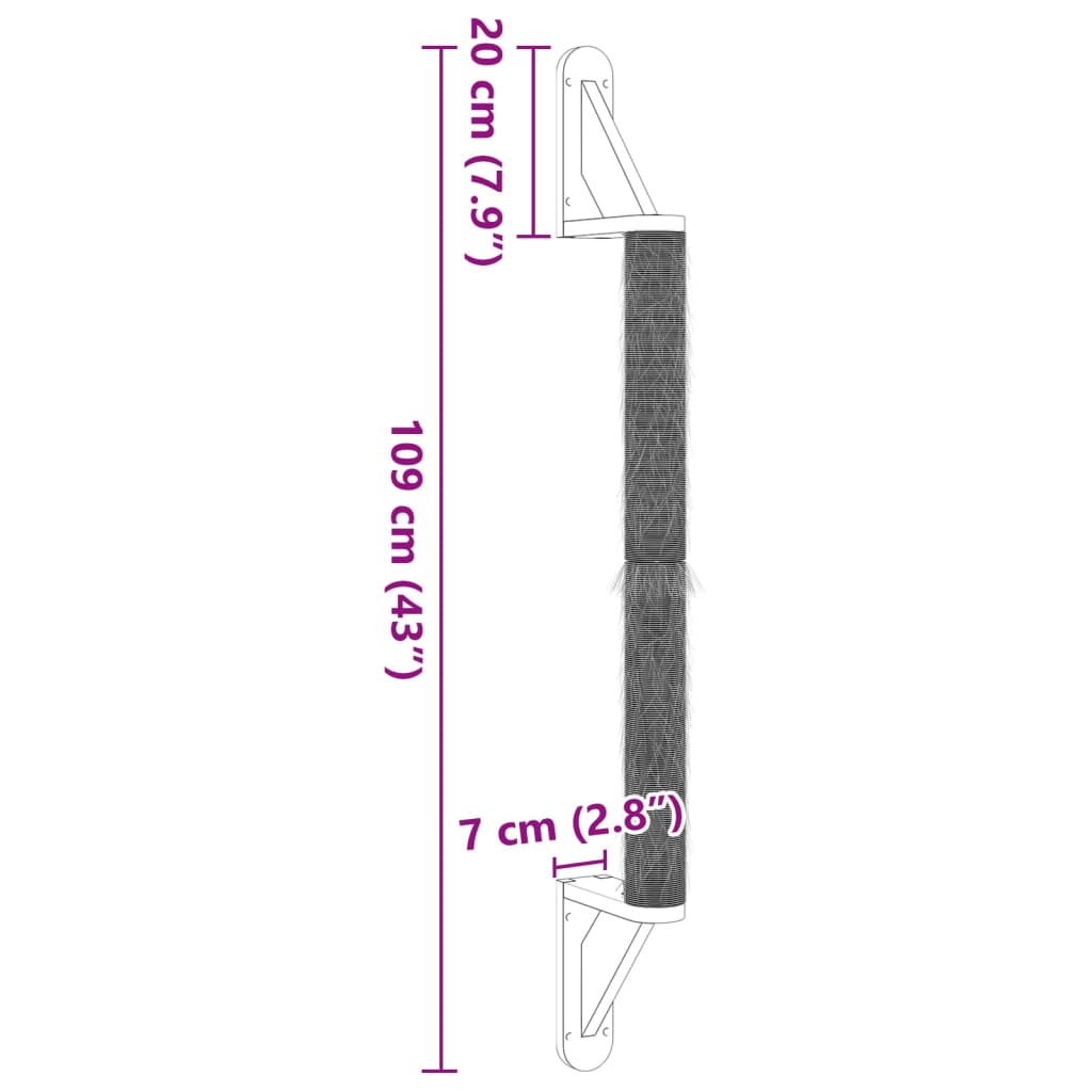 Stenski mačji prakslanik 109 cm sisal