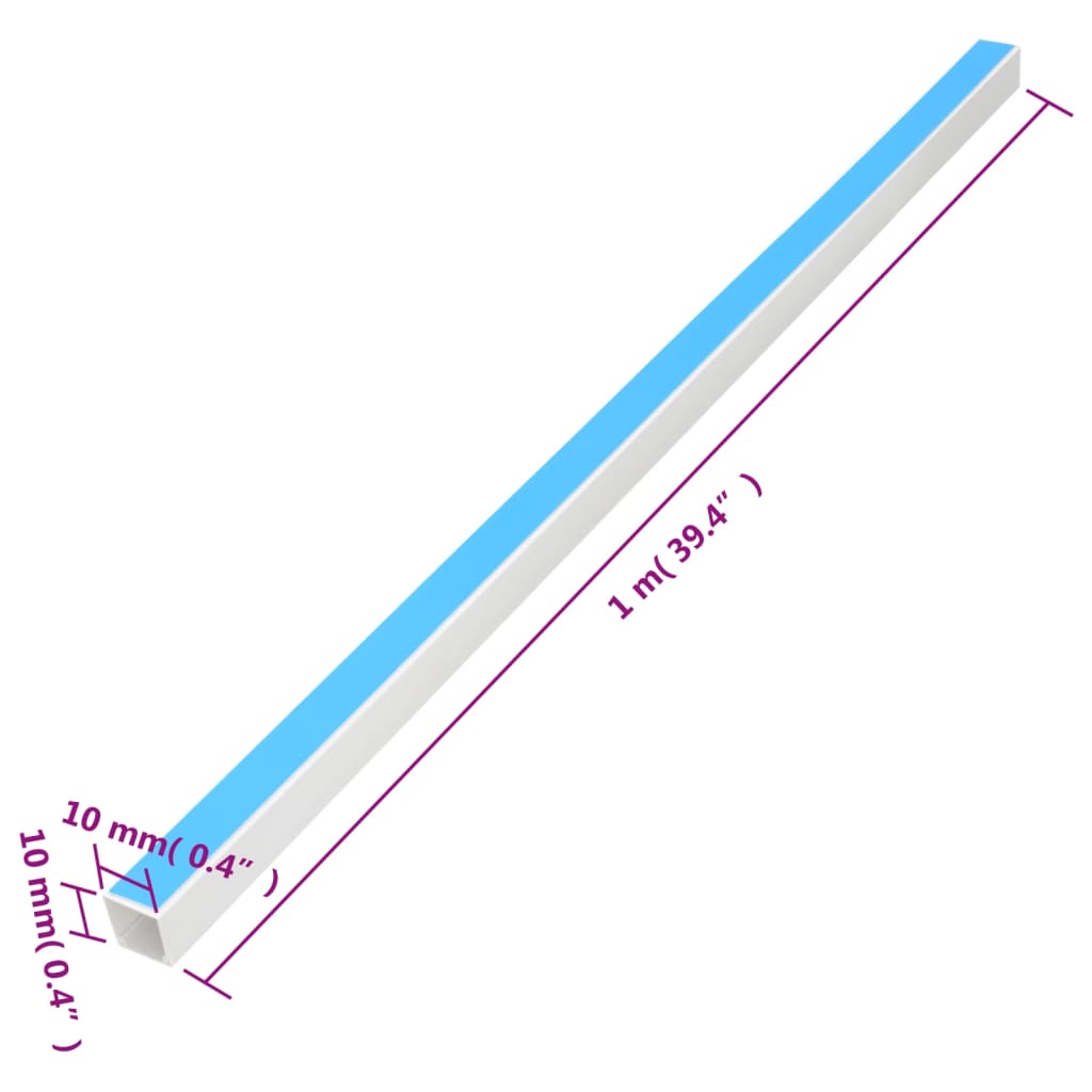 Kabelska cev samolepilna 10x10 mm 10 m PVC