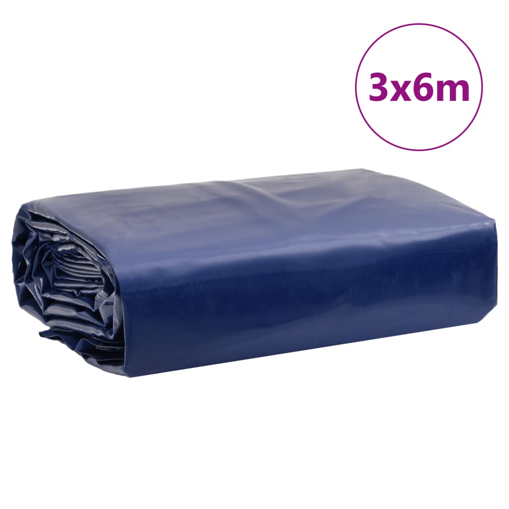 Ponjava modra 3x6 m 650 g/m²