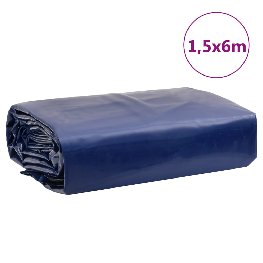 Ponjava modra 1,5x6 m 650 g/m²