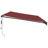 Avtomatsko zložljiva tenda LED bordo 600x350 cm