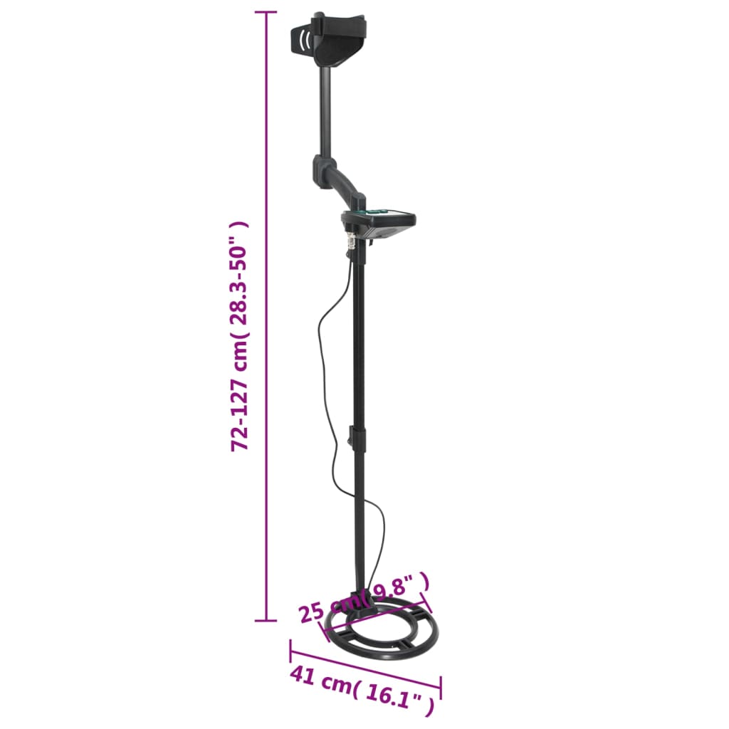 Detektor kovin 24 cm globina iskanja LCD zaslon