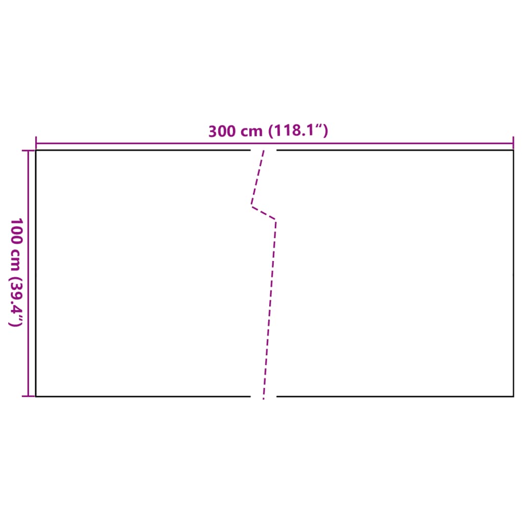 Balkonsko platno rjavo in črno 300x100 cm poli ratan