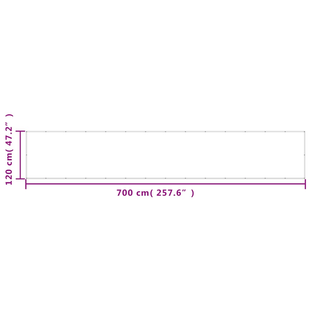 Balkonsko platno zeleno 120x700 cm 100 % poliestrski oxford