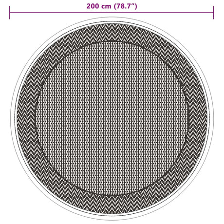 Zunanja preproga zelena Ø200 cm PP