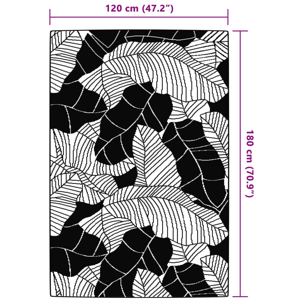 Zunanja preproga zelena 120x180 cm PP