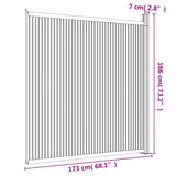 Ograjni panel WPC siv 173x186 cm