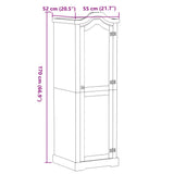 Garderobna omara Corona 55x52x170 cm trdna borovina