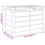 Zunanja škatla za blazine antracitna 77,5x44,5x53 cm PP