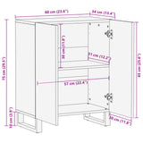 Komoda 60x34x75 cm trden robusten mangov les