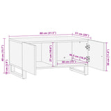 Klubska mizica 80x51x40 cm trden robusten mangov les