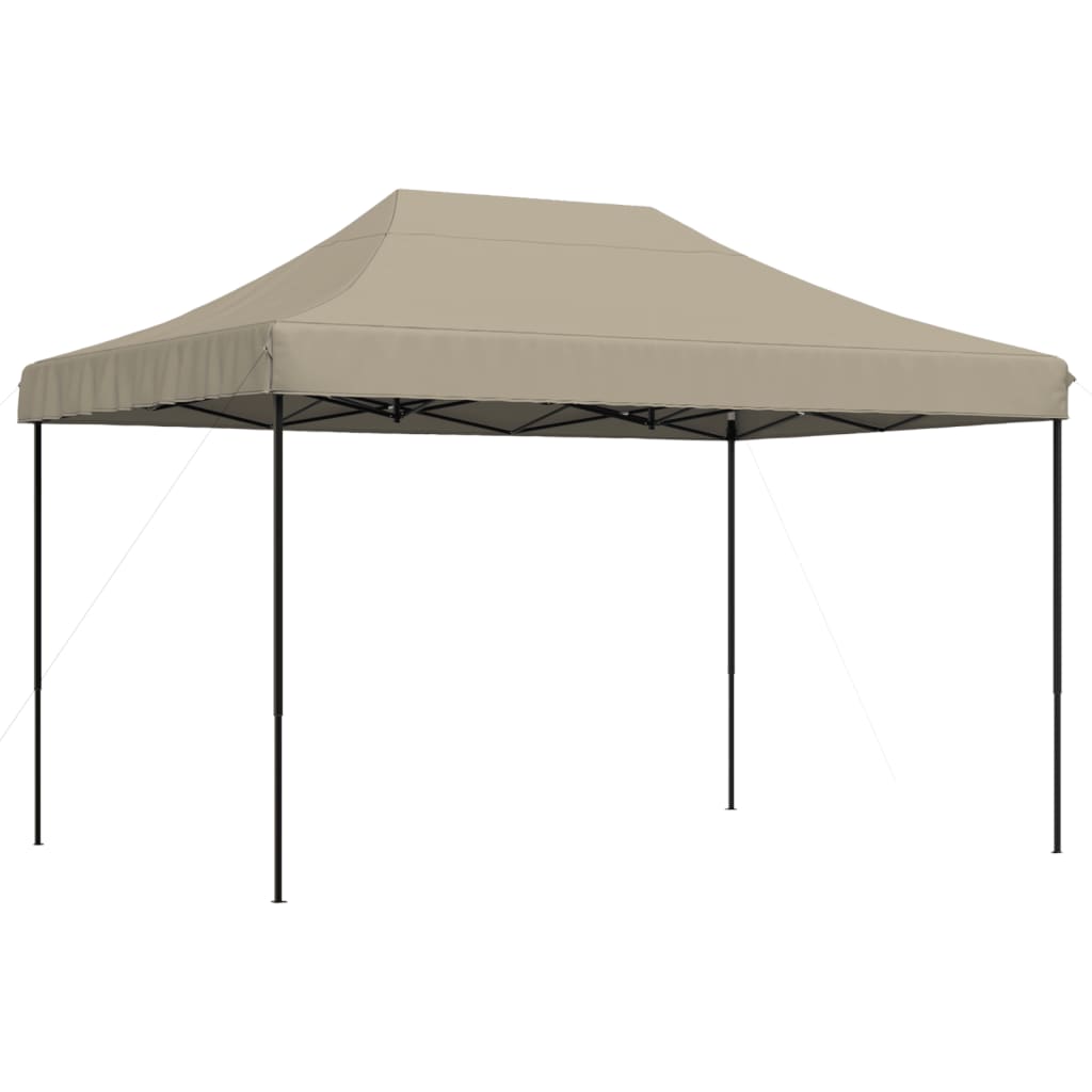 Zložljivi pop-up šotor za zabave taupe 410x279x315 cm