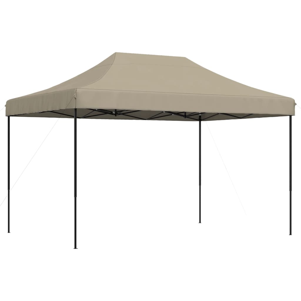 Zložljivi pop-up šotor za zabave taupe 410x279x315 cm