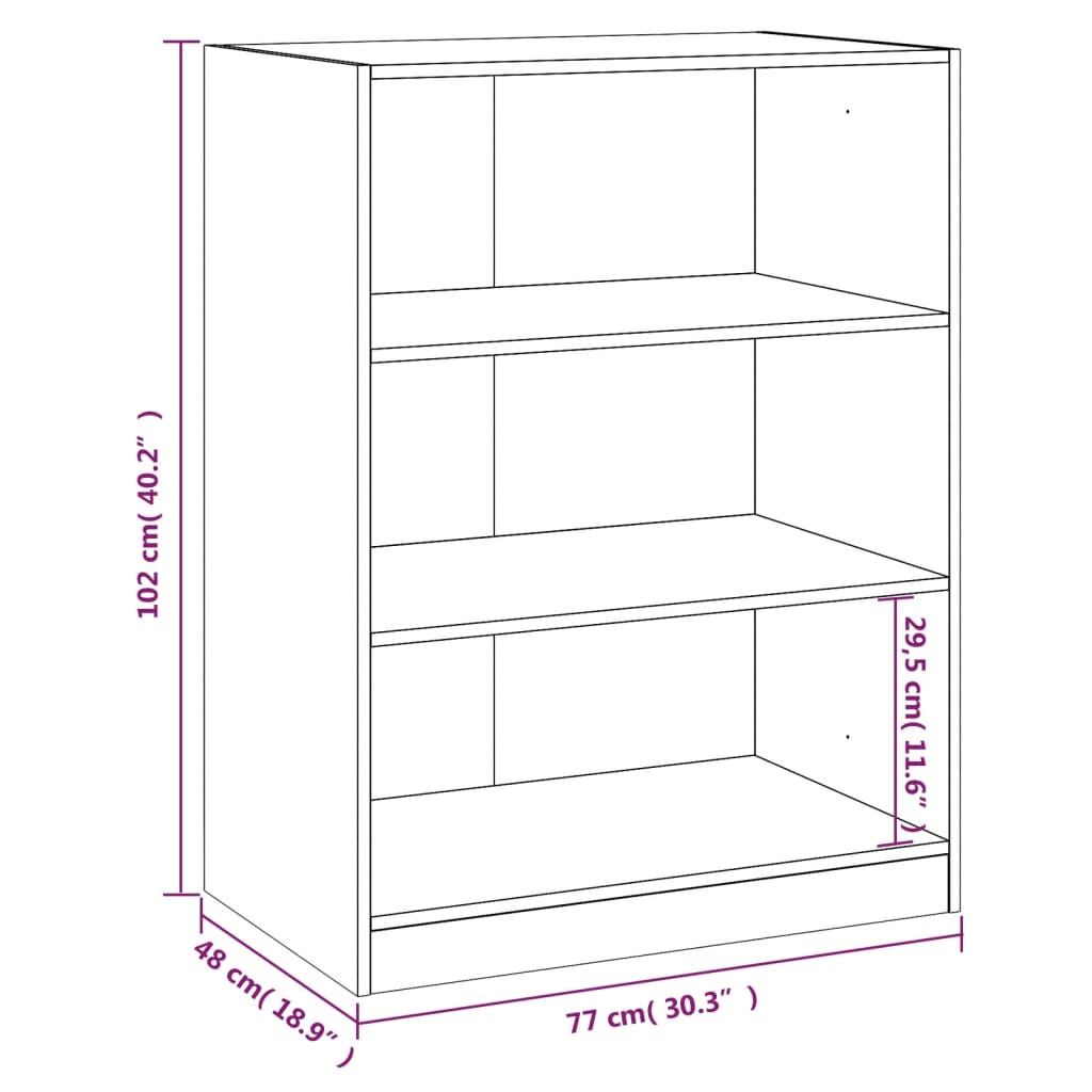 Garderobna omara črna 77x48x102 cm iverna plošča