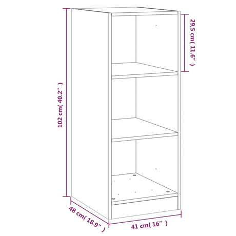 Garderobna omara bela 48x41x102 cm iverna plošča